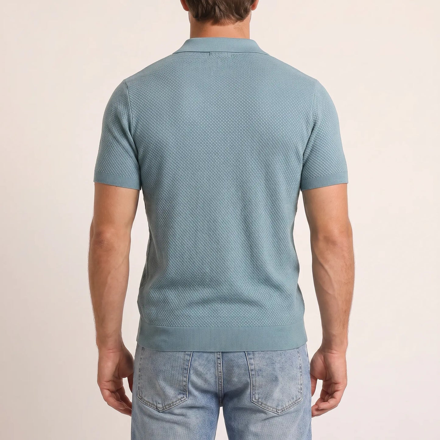 The Mayfair Textured Knit Polo